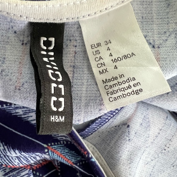 Purple Feather H&M Mini Dress - Picture 4 of 4